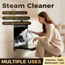 1200W Handheld Steam Cleaner, Portable Steamer for Cleaning with Detergent Container and Safety Lock, Pressurized Hand Held Steamer for Home, Kitchen, Bathroom, Car, Windows and Floors (gray)
