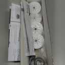 VCELINK TV Cord Hider for Wall Mounted TV, 2.36" (60 mm) Mini White Cable Management Kit Hides TV Wires- Push Type, 4 Pack Wall Cord Pass Throughs and 1 Hole Saw Drill- Ideal for Mounted TVs, Desks