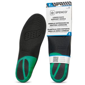Spenco Lower Back Support Insole (FSA&HSA Eligible),Arch Support- Deep Heel Cupping - Breathability -Trim-to-Fit Sizing- Men's 7-13