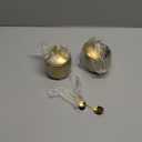 10oz Sugar Bowl 2-Pack with Lid|Gold coffee bar sugar container, includes 2 stainless steel canisters with clear lids. This perfect for kitchen countertop, seasoning storage, and stylish home decor.