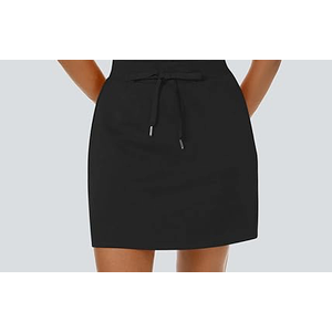 Womens Skirt Tennis Outfit Casual Summer Athletic Sport Short Skort (Large, Black)