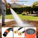 VEVOR Retractable Garden Hose Reel, 1/2 in x 50 ft, Wall Mounted Hose Reel with 9-Function Sprayer Nozzle and 180 Swivel Bracket, Any Length Lock, Automatic Slow Rewind System, for Garden Watering
