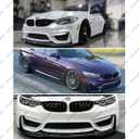 2Pcs Front Bumper Lip Compatible with BMW F80 M3 F82 F83 M4 2015-2020 CS-Style, Fits for 2015 2016 2017 2018 2019 2020, Air Dam Lower Chin Spoiler Splitter (Glossy Black)