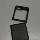 Foluu for Samsung Galaxy Z Flip 5 5G Case, Leather Case, PU Leather + Hard PC Shell Ultra Thin Slim Durable Protective Phone Case Cover for Samsung Galaxy Z Flip5 5G 2023 (Black)