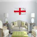 England Flag 3x5 English Flag Banner Outdoor Heavy Duty 240D Nylon Striped Sewn St. George's National Flags Vivid Color with 2 Brass Grommets for Indoor Outdoor