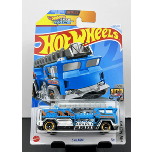 Hot Wheels 2024 Mainline L Case HW Metro 5-Alarm Blue HW Lets Race