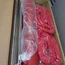 8Pcs Stanchions and Velvet Ropes, Silver Stanchions with Retractable Belts, Crowd Control Barriers with Hollow Base, Red Carpet Ropes and Posts for Event & Party Supplies