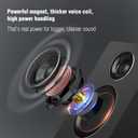 Computer Speakers for Desktop PC, Active Bookshelf Speaker with 3" Carbon Fiber Woofer and Silk Film Tweeter, Supports Bluetooth 5.3, USB-C, AUX/RCA Input for Record Player TV - Black Stereo Set