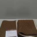 COSY HOMEER 48x20 Inch/30X20 Inch Kitchen Rug Mats Made of 100% Polypropylene 2 Pieces Soft Kitchen Mat Specialized in Anti Slippery and Machine Washable,Brown (20"x30"+20"x48")
