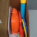 Toddler Basketball Hoop, 2 in 1 Sports Toy Set for Kids, Ring Toss Game with Music Sound, Baby Basketball Hoop for Indoor Play