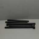 Shower Curtain Rod Adjustable 43-78 inch, 1"Diameter Spring Tension Curtain Rod No Drill, Anti-Rust Non-Slip Shower Rod, Black Shower Curtain Rod for Bathroom Tension