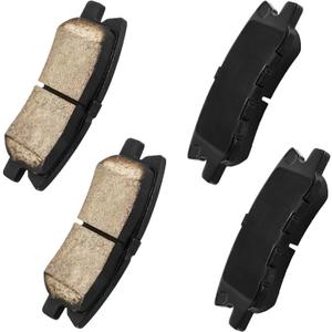 D868 Ceramic Brake Pads Kits Fit for Lancer, RVR, Endeavor, Patriot, Compass, Avenger, 200, Montero, Caliber, Outlander Sport, Sebring, Outlander, Rear Brake Pad Set, 4pcs