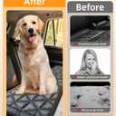 Backseat Pet Bed Mat, Non-Slip Dog Seat Cover with Scratch-Resistant Padding, Dog Bed for Cars, Trucks & SUVs, Universal Fit for Backseat Extenders (Gray)