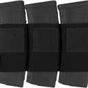 KRYDEX Triple 5.56 Magazine Holder Elastic Mag Holder with Hook Fasteners for MK3 and MK4 Chest Rig (Black)