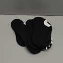 Cozi Foot 10 Pairs Boys Girls No Show Socks Cotton Non Slip Low Cut Socks (Medium, C02-black)