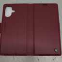 Tenifly for iPhone 17 Case Wallet with RFID Blocking Card Holder, PU Leather Kickstand Protective Flip Phone Cover Fit for iPhone 17 6.3" Red