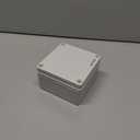QILIPSU Outdoor Junction Box IP67 Waterproof Project Box ABS Plastic Weatherproof Electrical Enclosure Gray Cover (4.9"x4.9"x3")