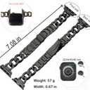 38/40/41/42mm(Series 11/10) Cool Chain Smartwatch Bands Compatible for Apple Watch Bands Series 11/ SE3/10/9/8/7/6 42/44/45/46mm Stylish Replacement Watch Strap for Iwatch S11/10/9/8/7/6