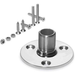 ZOMCHAIN Antenna Mount Base Marine Grade 316 Stainless Steel