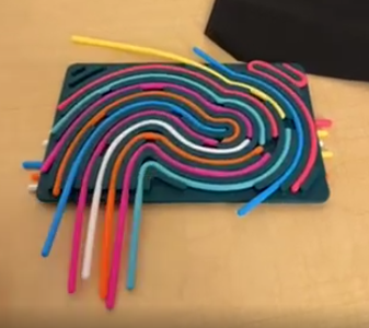 Sensory Activity Board, Silicone Sensory Fidget Toy for Kids, ADHD & Autism, Calming for Anxiety, Silent, No Mess, Sensory Toys for Kids 3+ & Adults with 20 Strings Green