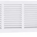 EZ-FLO 30 x 6 Inch (Duct Opening) Return Air Vent Cover for Wall or Ceiling, Solid Steel Return Air Grille, HVAC Vent Cover, White, 61630