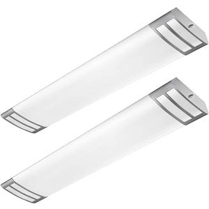 ANTLUX 4ft LED Flush Mount Linear Lights 40W 4500lm Kitchen Light Fixtures, 5000K, 4 Foot led Kitchen Ceiling Light fixtures for Living Room, Laundry, Replace for Fluorescent Version 2 Pack