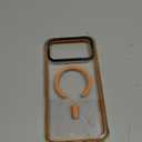 ORNARTO Air Case for iPhone 17 Pro Max Clear | Military-Grade Drop Protection | Camera Control Button | Compatible with MagSafe | Built-in Air Phone Cover - Orange