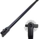 Der Erwachte 16-inch Dual Drive Breaker Bar, 3/8" & 1/2" Drive, Heavy Duty Breaker Bars with 360° Rotatable Head, Spring-loaded Detent Ball, Premium Chrome Vanadium Steel with Black Powder Coating