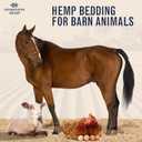 Premium Hemp Bedding for Chicken Coops 285L (~10 Cu Ft usable Volume) - Made in USA - Ideal Nesting Material for Newly Hatched Chicks, Brooder Cover, Small Pet Bedding - 30lbs, 1-Pack