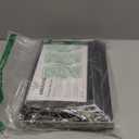 SEEKIND Storage Box, Decorative Storage Bins with Lid,3 in 1 Set,Plastic,with Handles,Press-Stud Fastening,Moisture-proof,Foldable for Space Saving Storage,for Clothes,Cosmetic,Blankets (Black)