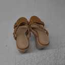 Coutgo Womens Wedge Platform Sandals Espadrilles Two Strap Woven Slip On Summer Cute Slide Sandals 8