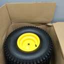 (2-Pack) 20x8.00-8 Rear Tire and Wheel Assemblies - 4 Ply Tubeless Tire Compatible Replacement for Riding Lawn Mowers - 3/4" Borehole, 3.5" Offset Hub and 3/16" Keyway