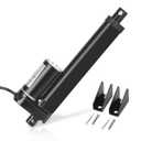 6 Inch High Speed 1.34"/sec Linear Actuator 12V 88lbs/400N IP65 Waterproof Linear Motion Actuator with Mounting Brackets