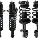 ECCPP Complete Strut Assembly Shock Absorber FWD for 2003 2004 2005 2006 2007 2008 for Toyota Corolla (Front and Rear Pair)
