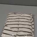 CIDER Sweater Dress for Women Long Sleeve Dress Mock Turtleneck Bow Tie Midi Work Dresses Old Money Dresses Fall Winter: White/Khaki Stripes, M