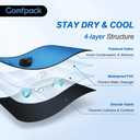 Comfpack XL Refillable Ice Bag for Injuries, 21.2" x 13" Travel Ice Water Bag Physical Cold Therapy with Straps for Full Back, Hip, Pain Relief for Injuries, Muscle Pain, Swelling, Bruises