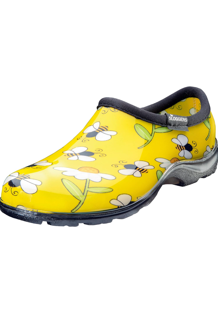 Sloggers Original Waterproof Rain and Garden Shoe for Women– Outdoor Slip-On Garden Clog - Made in The USA with Premium Comfort Insole and Arch Support, 9