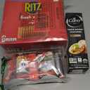 RITZ Fresh Stacks Original Crackers, Party Size, Travel Snacks, 23.7 oz (16 Multi Snack Packs) with Carrs Crackers and Nutella, Best By MAR 27/2026
