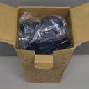 Silicone Cooking Utensils Set - AVGPD Silicone Kitchen Utensils for Cooking Wooden Handles, 446F Heat Resistant Kitchen Utensil Spatula Sets, Gadgets for Non-Stick Cookware BPA FREE (Navy Blue)