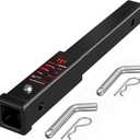TYT 18" Trailer Hitch Extension, Fits 2 inch Receiver Tube,with 5/8" Advanced Hitch Pin 2-Pack, 3500 lbs GTW / 350 lbs TW