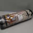 Buffalo Plaid Pumpkin Fall Kitchen Rugs Set of 2, Non Slip Absorbent Autumn Thanksgiving Kitchen Mats Pumpkin Gnomes Kitchen Rugs and Mats Sets 17"x47"+17"x30"