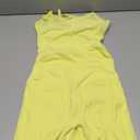 OMKAGI 2 Piece Workout Sets for Women Padded Sports Bra Tank Booty Gym Shorts with Pockets (Medium, 284-baby Yellow)