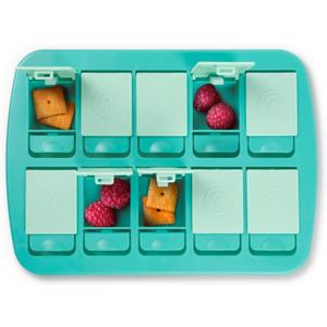 Genuine Fred MINI Match UP Memory Snack Tray, Fun Interactive Game for Kids, Travel,Friendly 8.5" x 6", BPA Free, The Ultimate Snacktivity for Picky Eaters, Dishwasher Safe (Teal)