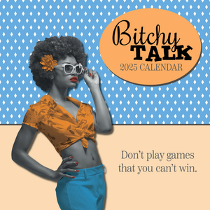 The Gifted Stationary 2025 Square Wall Calendar, Sassy Talk, 16-Month Funny Corner Theme Hanging Calendar with 180 Reminder Stickers, Month Planner for Home or Creative Spaces, 12x12 In 2Pac