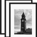 Wiscet A2 Picture Frame Set of 3, Display Pictures 11.7x16.5 with Mat or 16.5x23.4 Poster Frame without Mat, Wall Gallery Photo Frames, Black