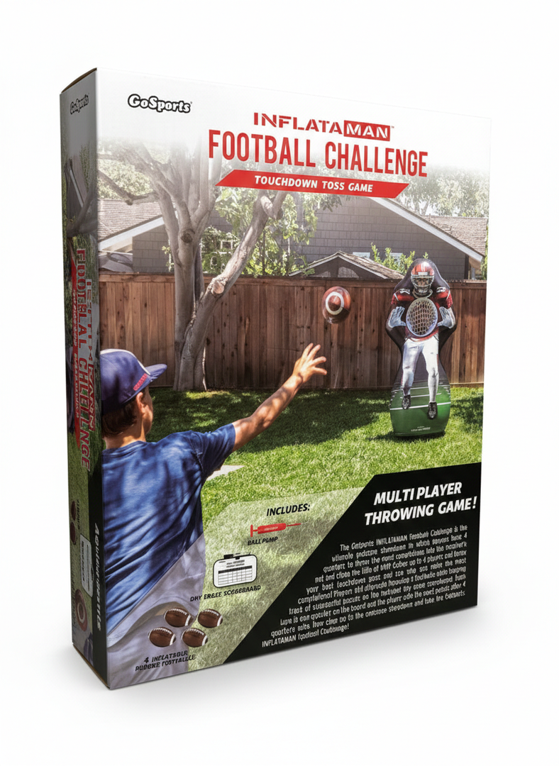 GoSports Inflataman 6 ft Football Touchdown Toss Backyard Game