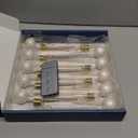 Christmas Tree Candles, 10 Pack Flameless Taper Candles for Christmas Tree Decor, Fake LED Candle Battery Operated with Remote for Xmas Wedding Home Gift with Crystal Ball Angel Hook