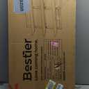 Bestier Floating Shelves for Wall, 24 inch Kitchen Shelves Wall Mounted, 3 Tier Coffee Bar Shelf with Foldable Brackets, Industrial Display Shelf for Bathroom, Living Room, Retro Grey