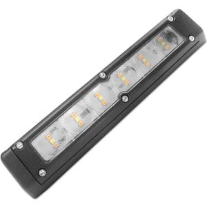 Dream lighting RV Exterior LED Porch Awning Light Black Shell 12V 11W 720LM RV Trailer Heavy Duty Cool White & Amber Lighting 7.8inch (1 Light)