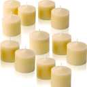 French Vanilla Scented Votive Candles, Set of 12-1.25" Wax Candles for Home, Scented 10 Hour Burn Time - Aromatherapy, Spa Ambiance, Table Centerpieces & Home Dcor